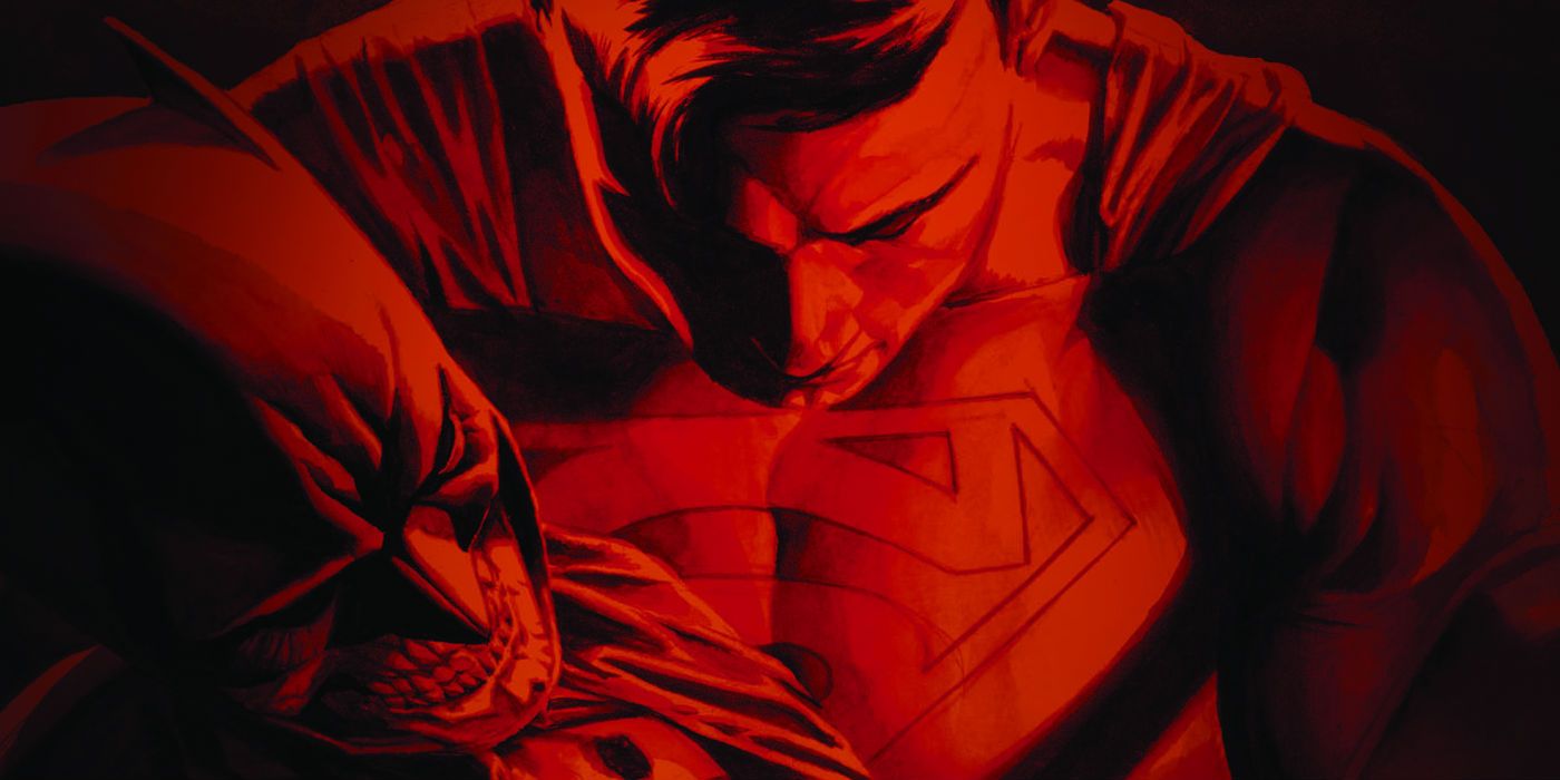 Final Crisis - Superman holding a dead Batman