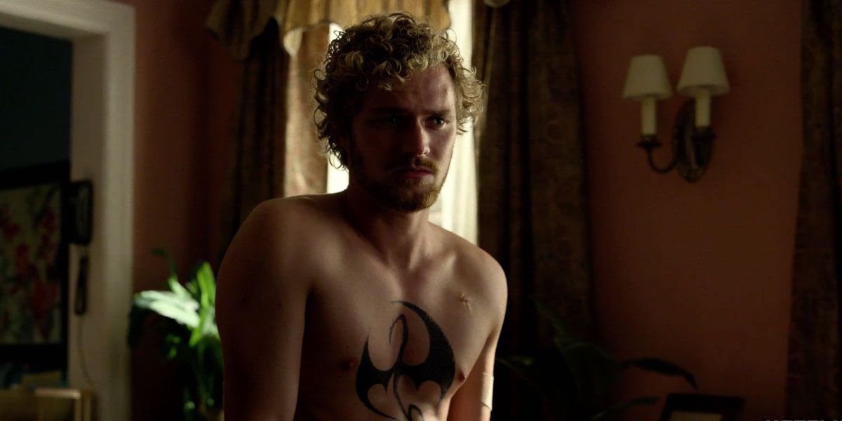 Danny Rand shows off his tattoo in Iron Fist