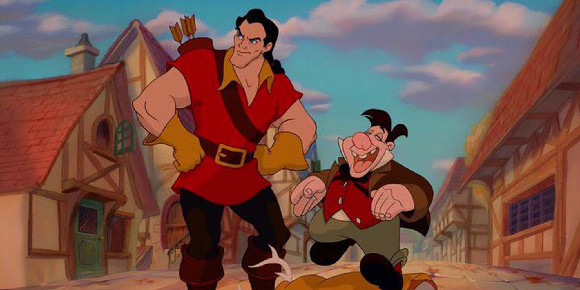 GASTON AND LEFOU IN BEAUTY AND THE BEAST