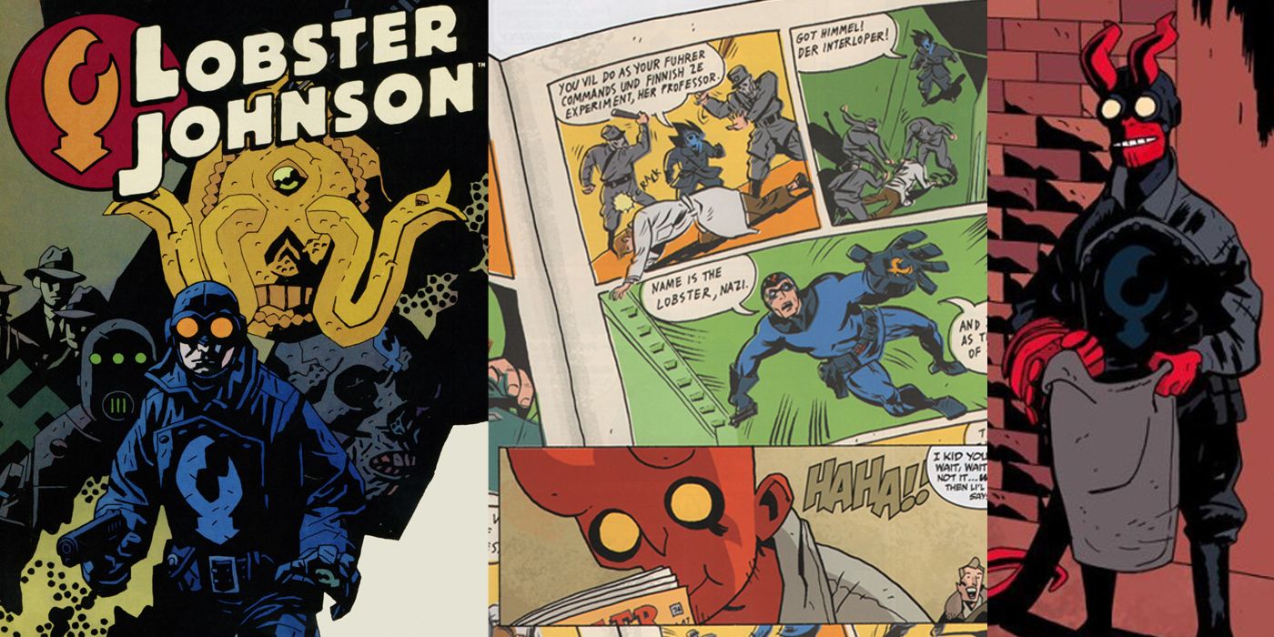 Hellboy Reads Lobster Johnson