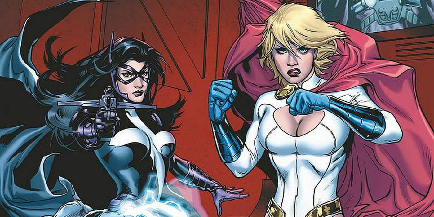 Earth Two's Huntress and Power Girl 
