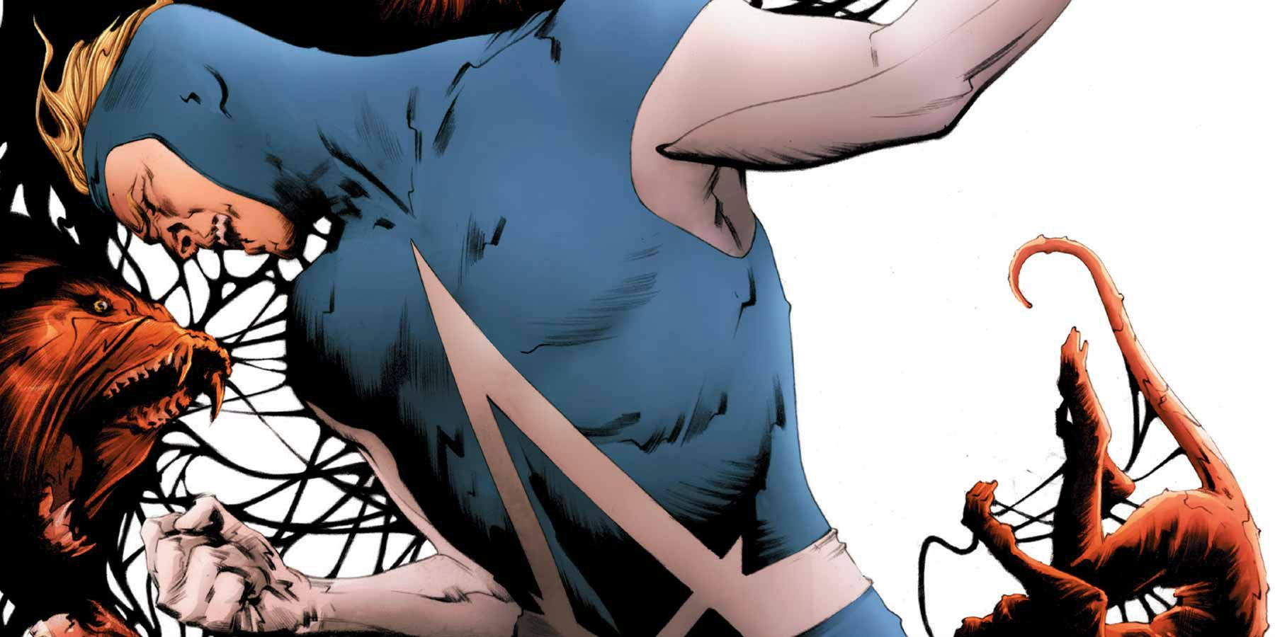 Animal Man tapping into the powers of the Red