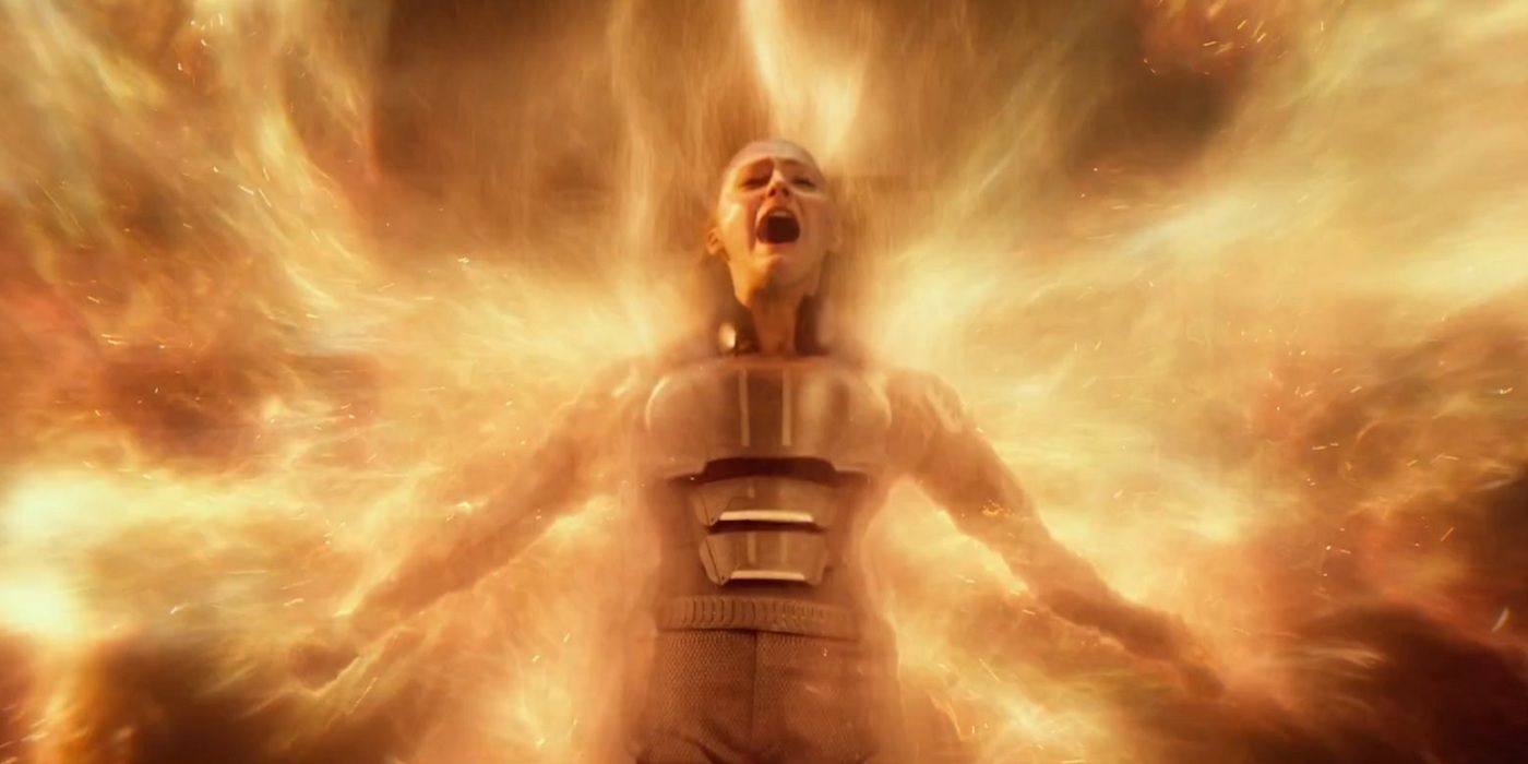 Jean Grey using the Phoenix Force in X-Men Apocalypse