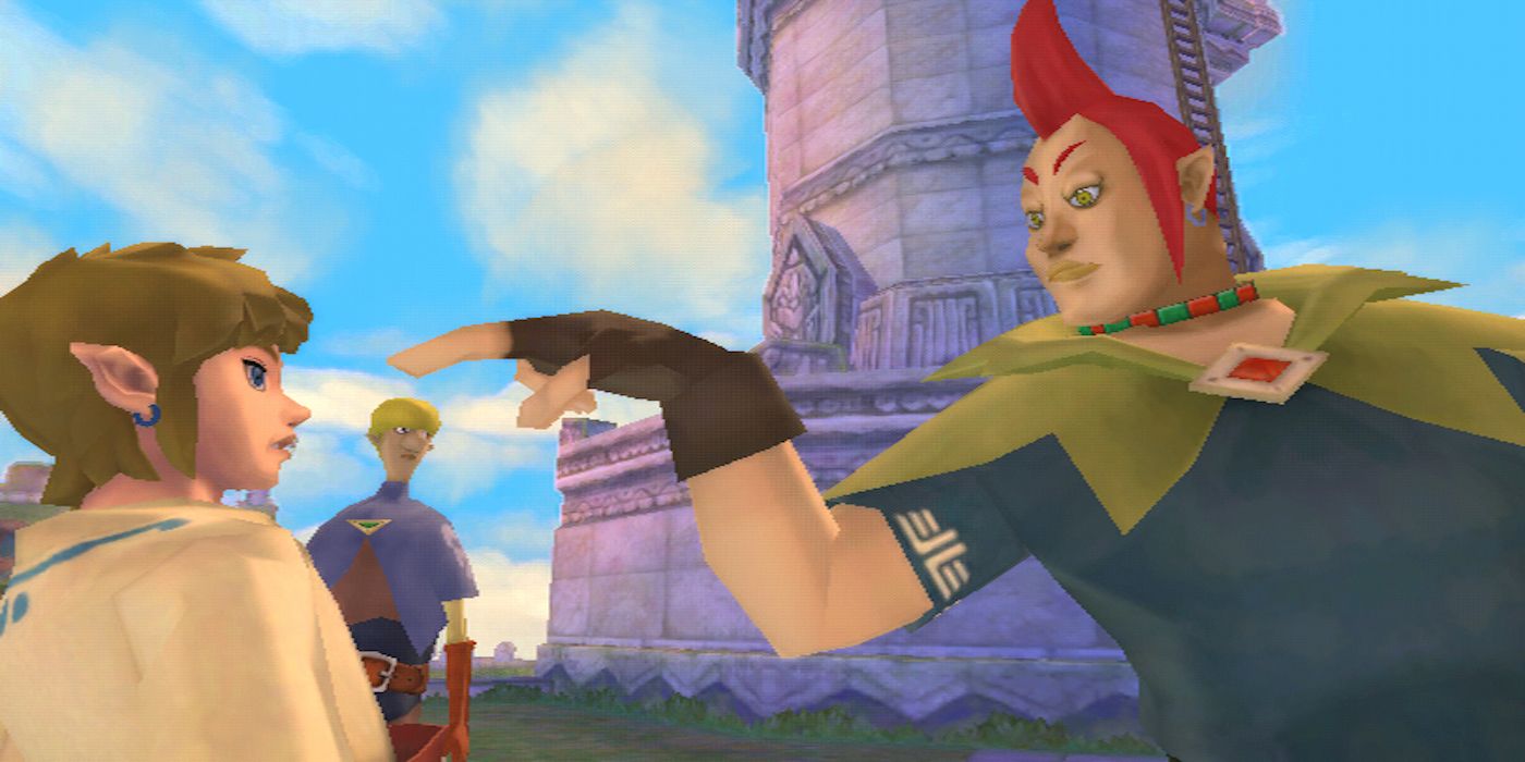 Link and Groose from Skyward Sword Zelda game