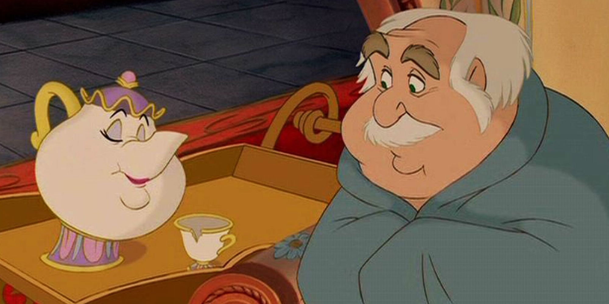 Maurice and Misses Potts in Beauty And The Beast