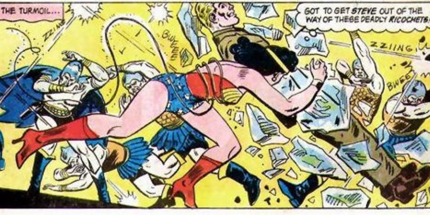 Minister Blizzard Fighting Wonder Woman