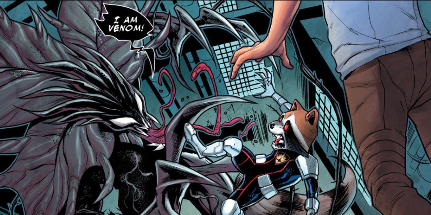 Venom infects Groot in Guardians of the Galaxy comics
