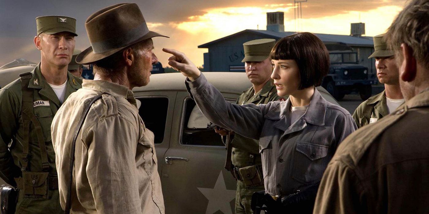 Soviet Irina Spalko and Indiana Jones in The Kingdom of the Crystal Skull