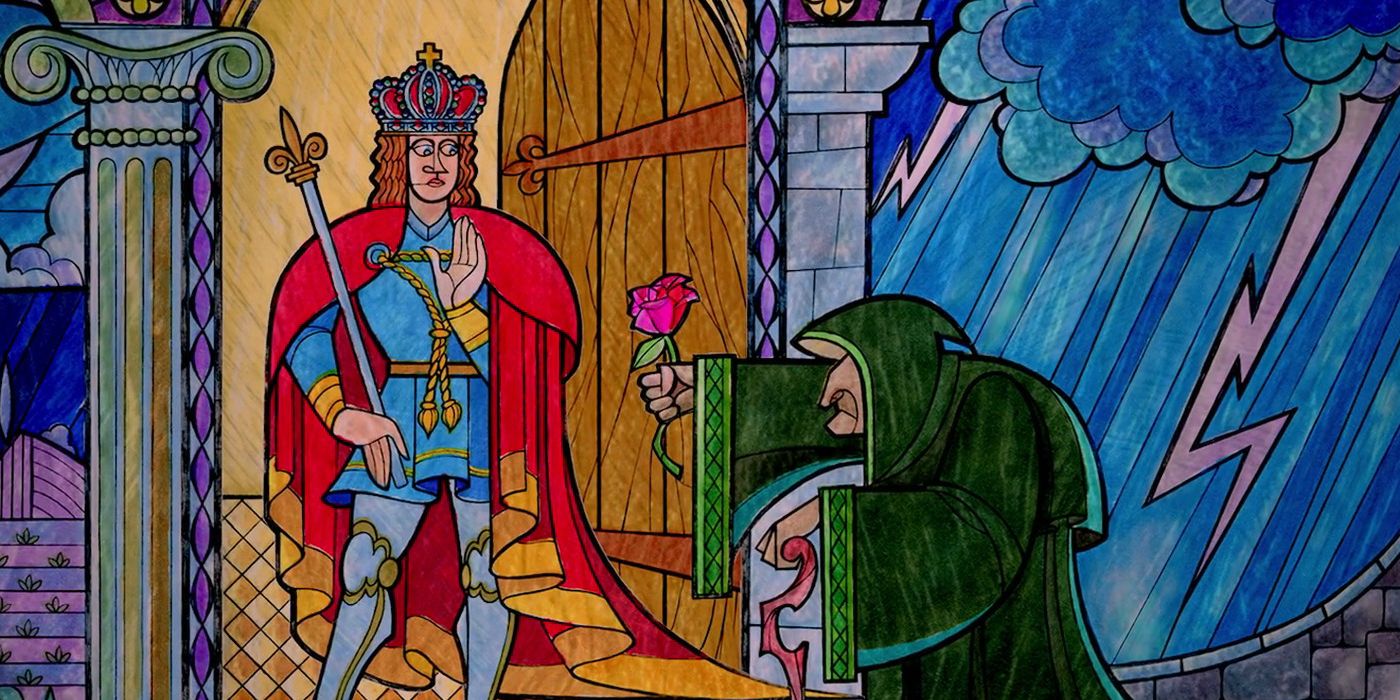 Stainglass Prologue in Disney's Beauty And The Beast