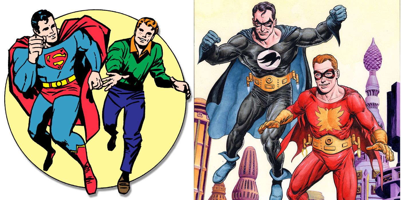 Superman and Jimmy Olsen Nightwing and Flamebird