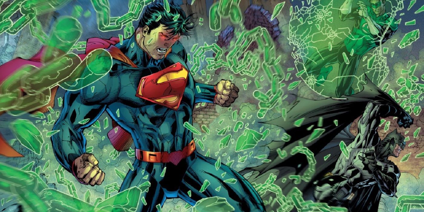 Superman defeats Batman Green Lantern