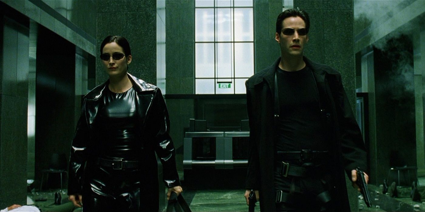 Trinity and Neo from The Matrix