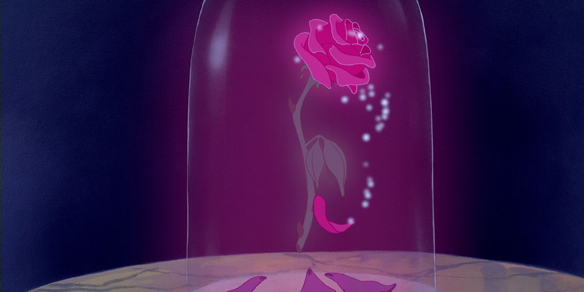 Wilting Enchanted Magic Rose from Beauty And The Beast