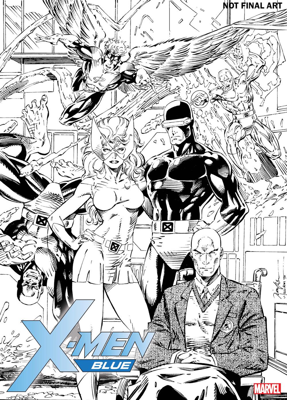 X-Men Blue #7 Jim Lee  Variant Edition  Marvel Comics CB16755 
