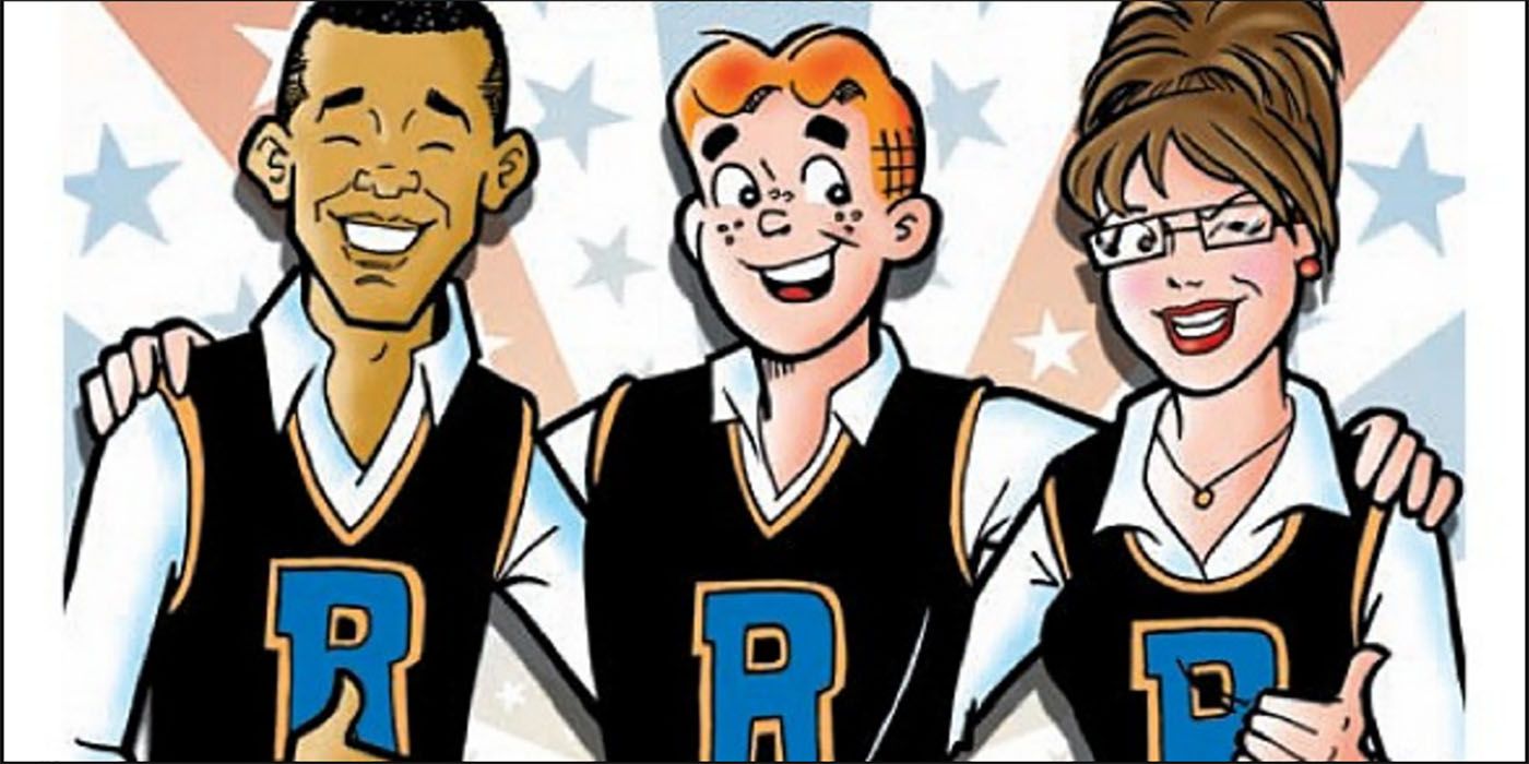 Obama and Sarah Paulin from Archie comics