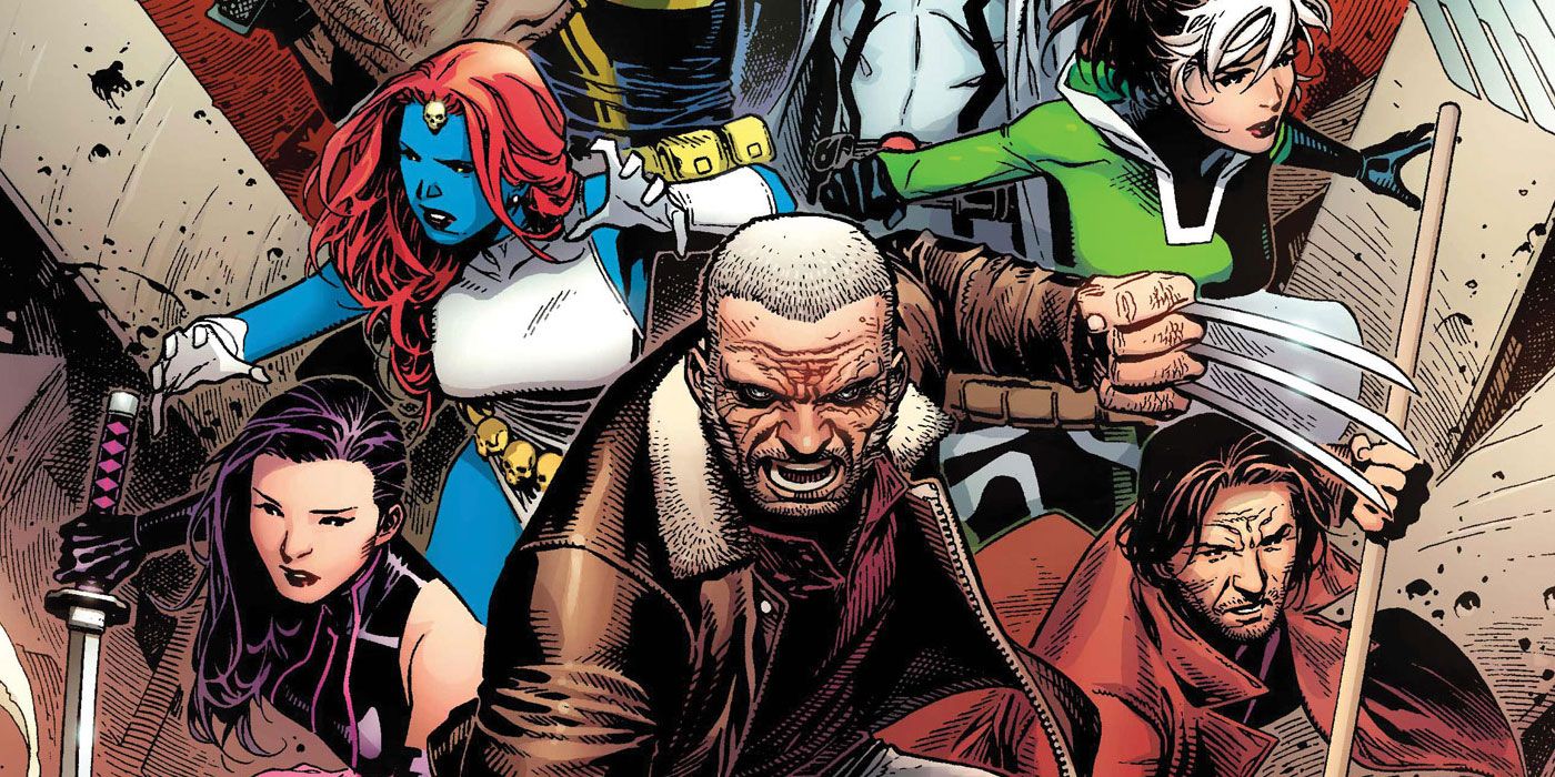 Old Man Logan leads Psylocke, Rogue, Gambit, and Mystique in the Astonishing X-men