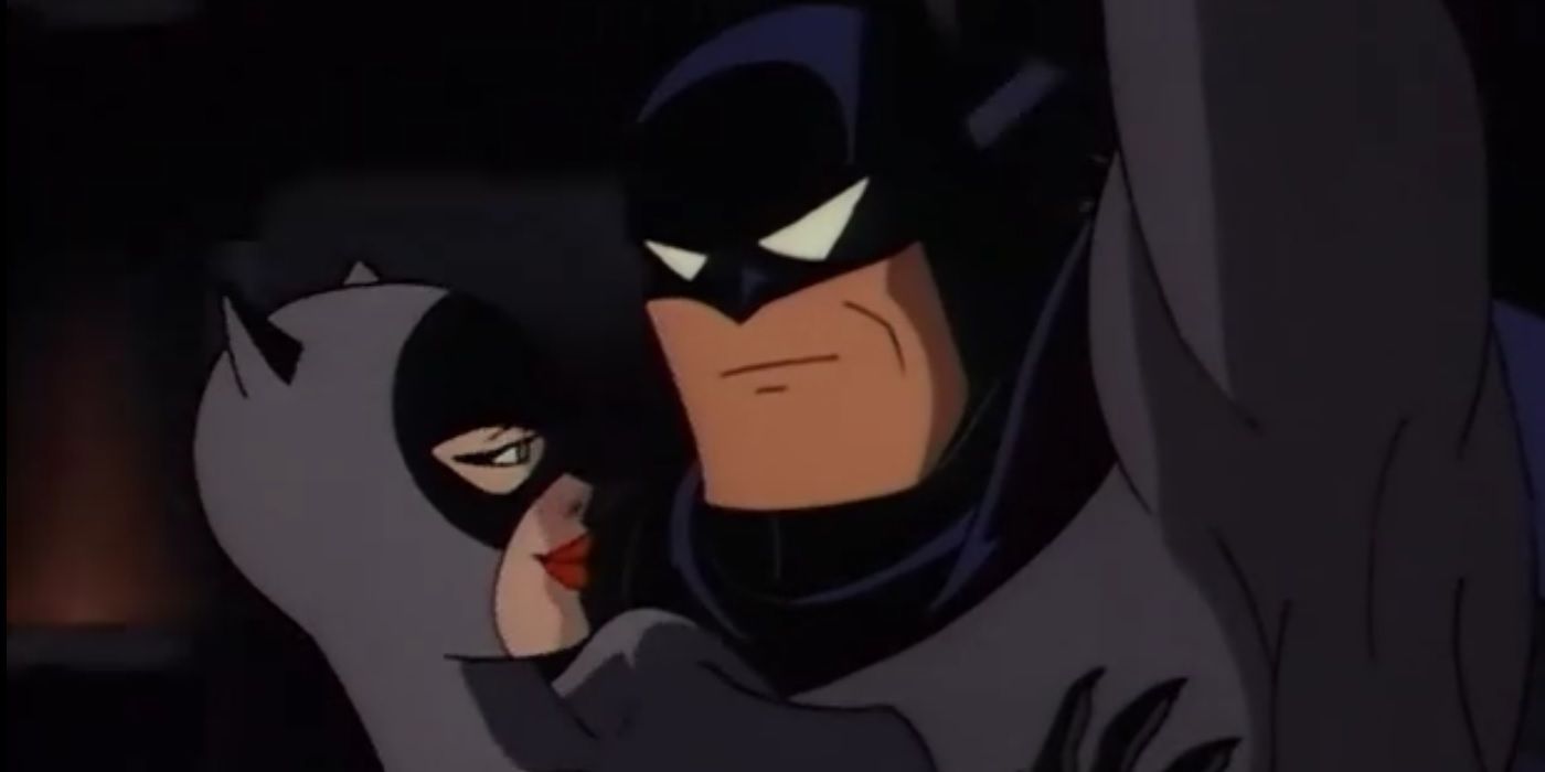 Catwoman and Batman in "The Cat and Claw" episode of "Batman: The Animated Series"