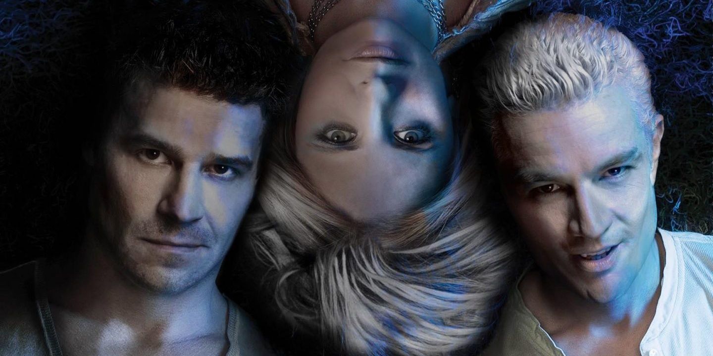 Buffy, Angel, and Spike form a love triangle in Buffy the Vampire Slayer