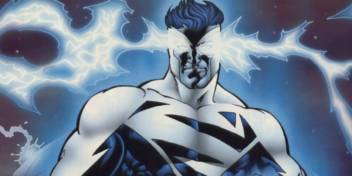 Superman in his electric energy form