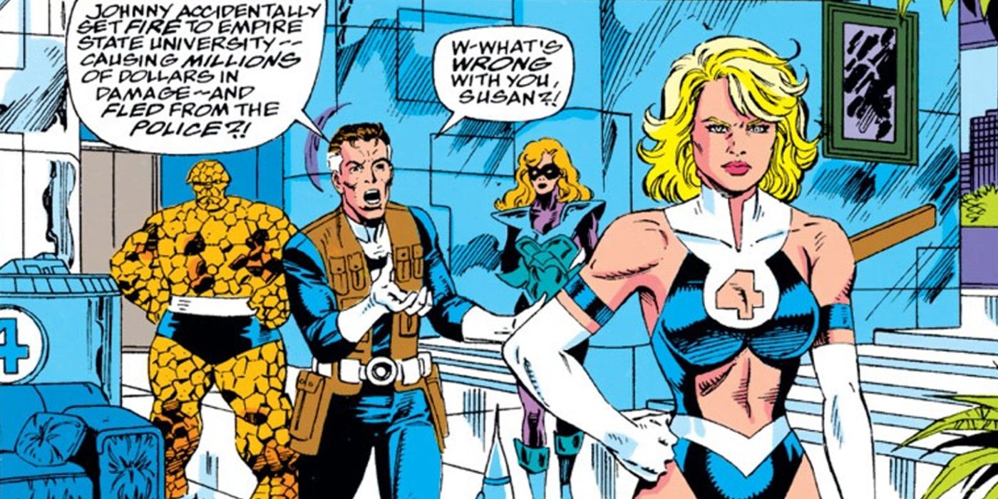 Sue Storm cut out 4 Reed Richards The Thing revealing costumes