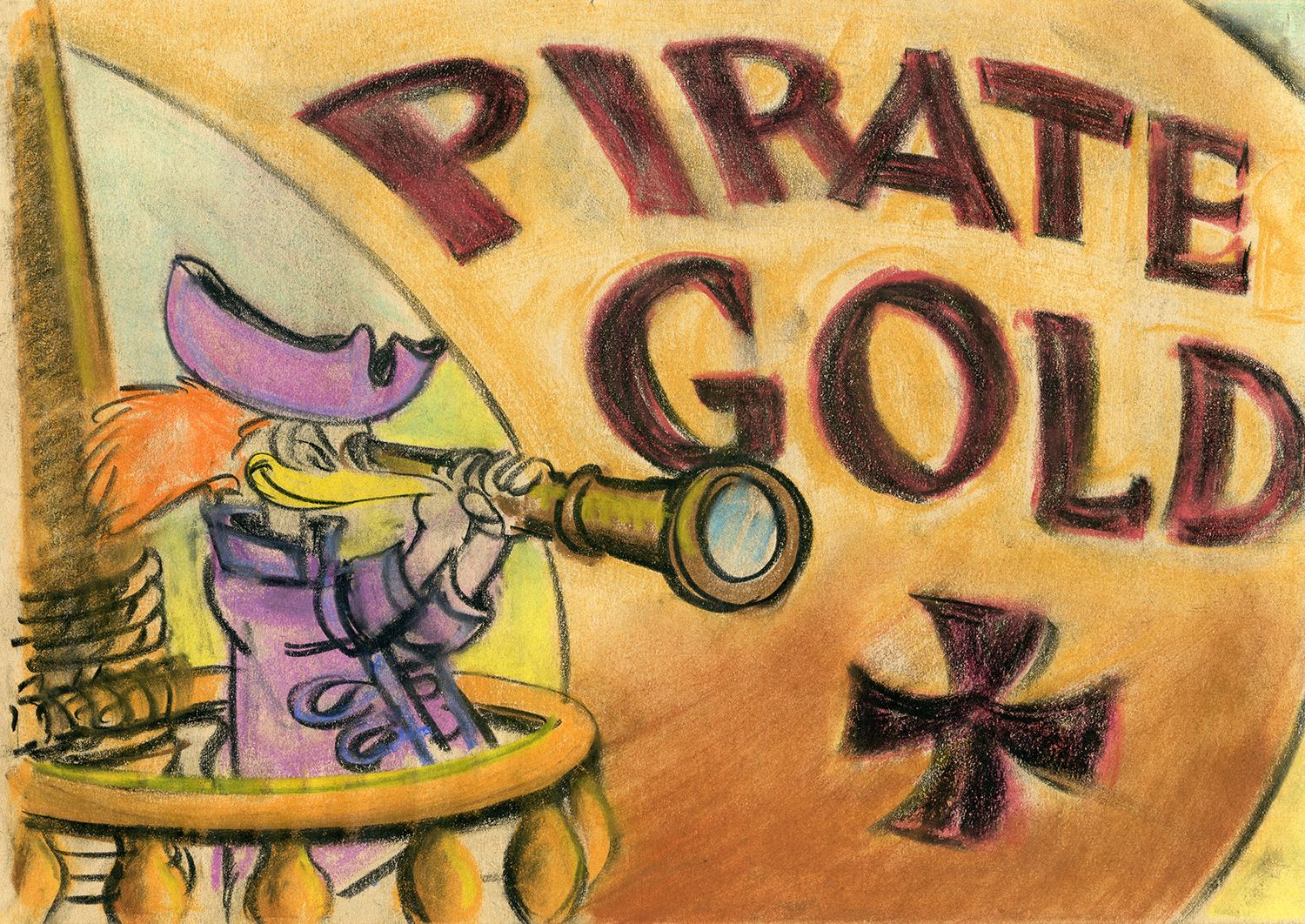 Art from unproduced Disney animated short Pirate Gold.