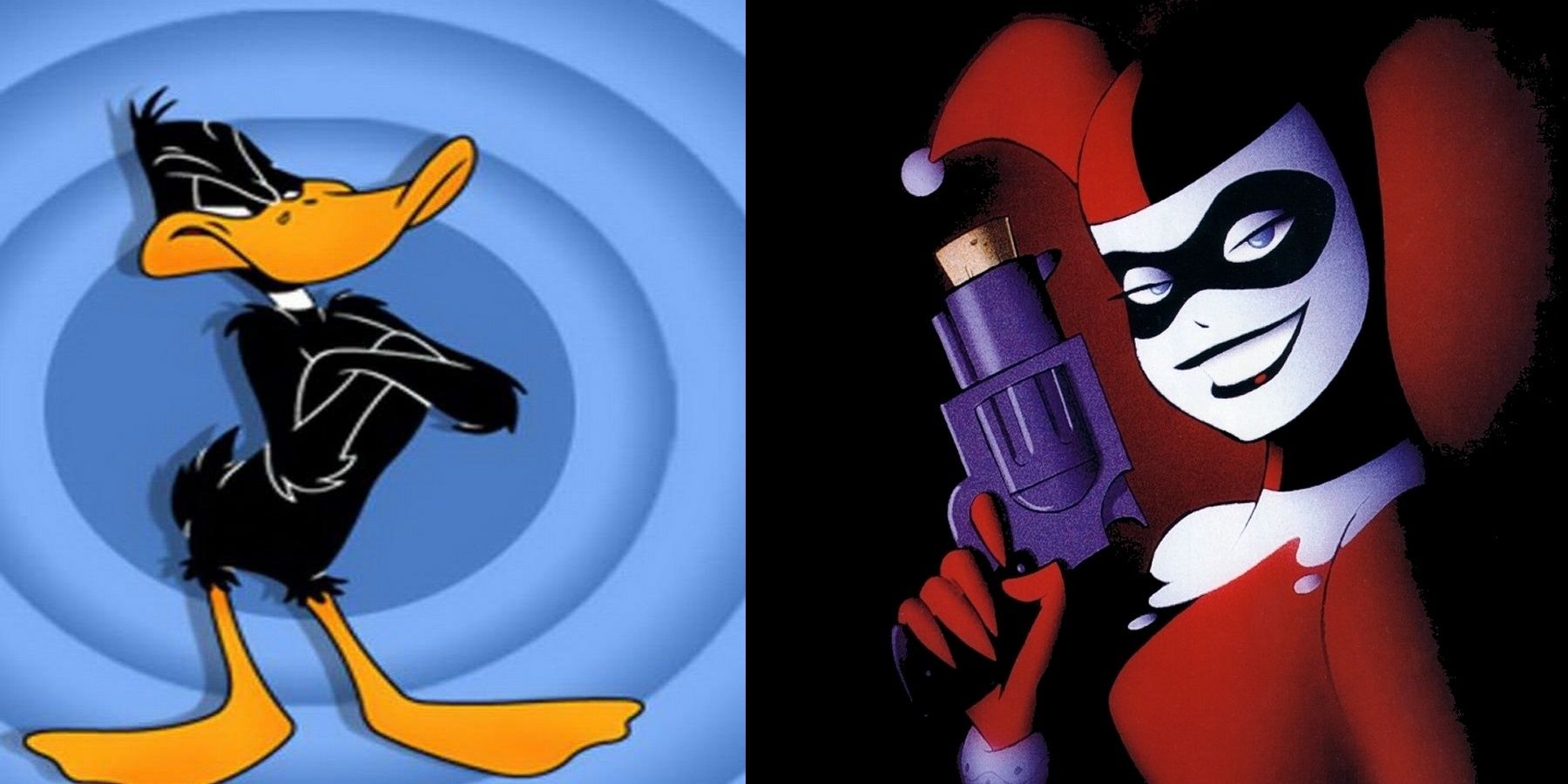 Daffy-Duck-and-Harley-Quinn