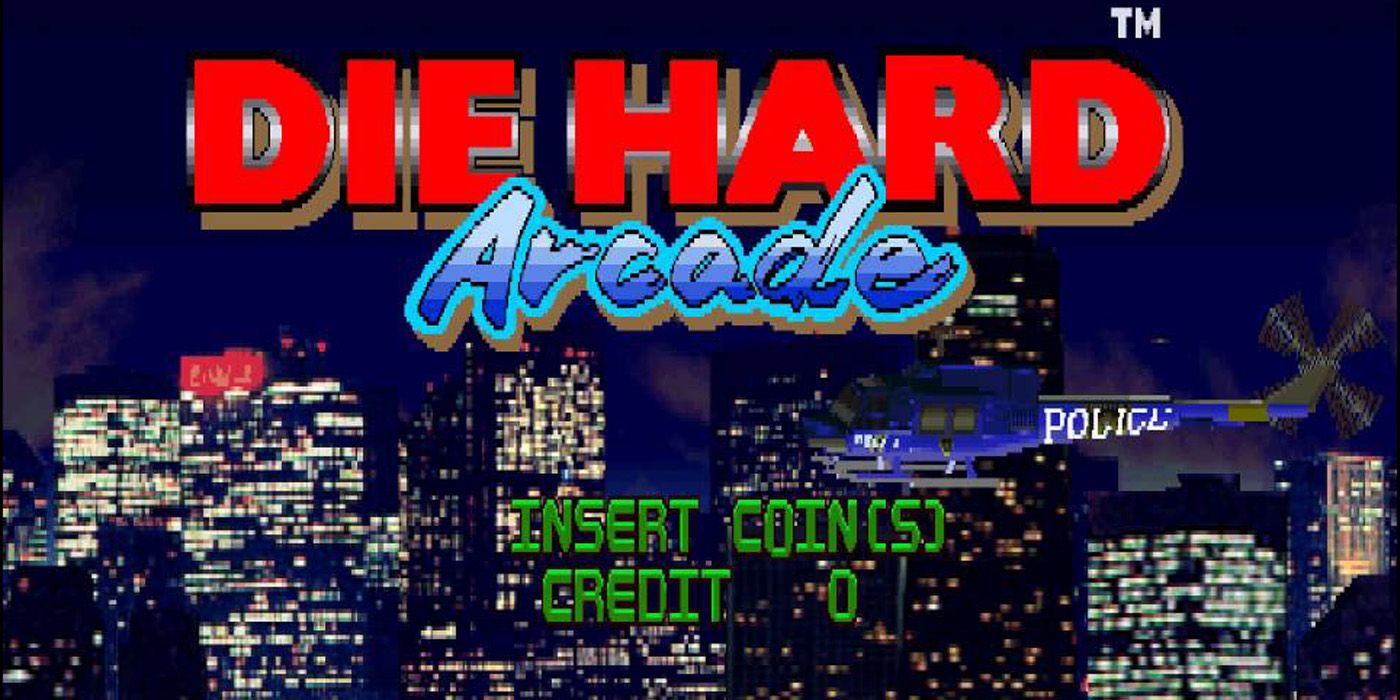 Die Hard Arcade in game start screen