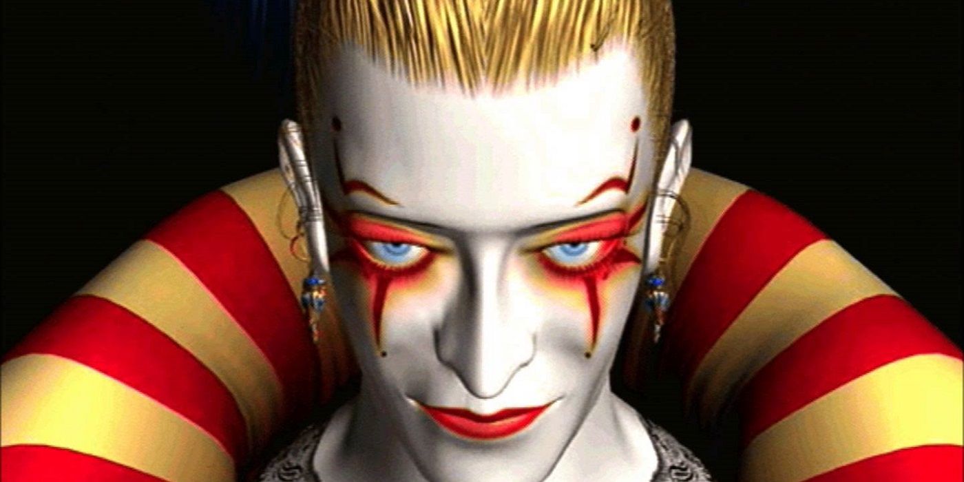 Kefka Palazzo as he appears in the PS1 FMV cutscenes. 