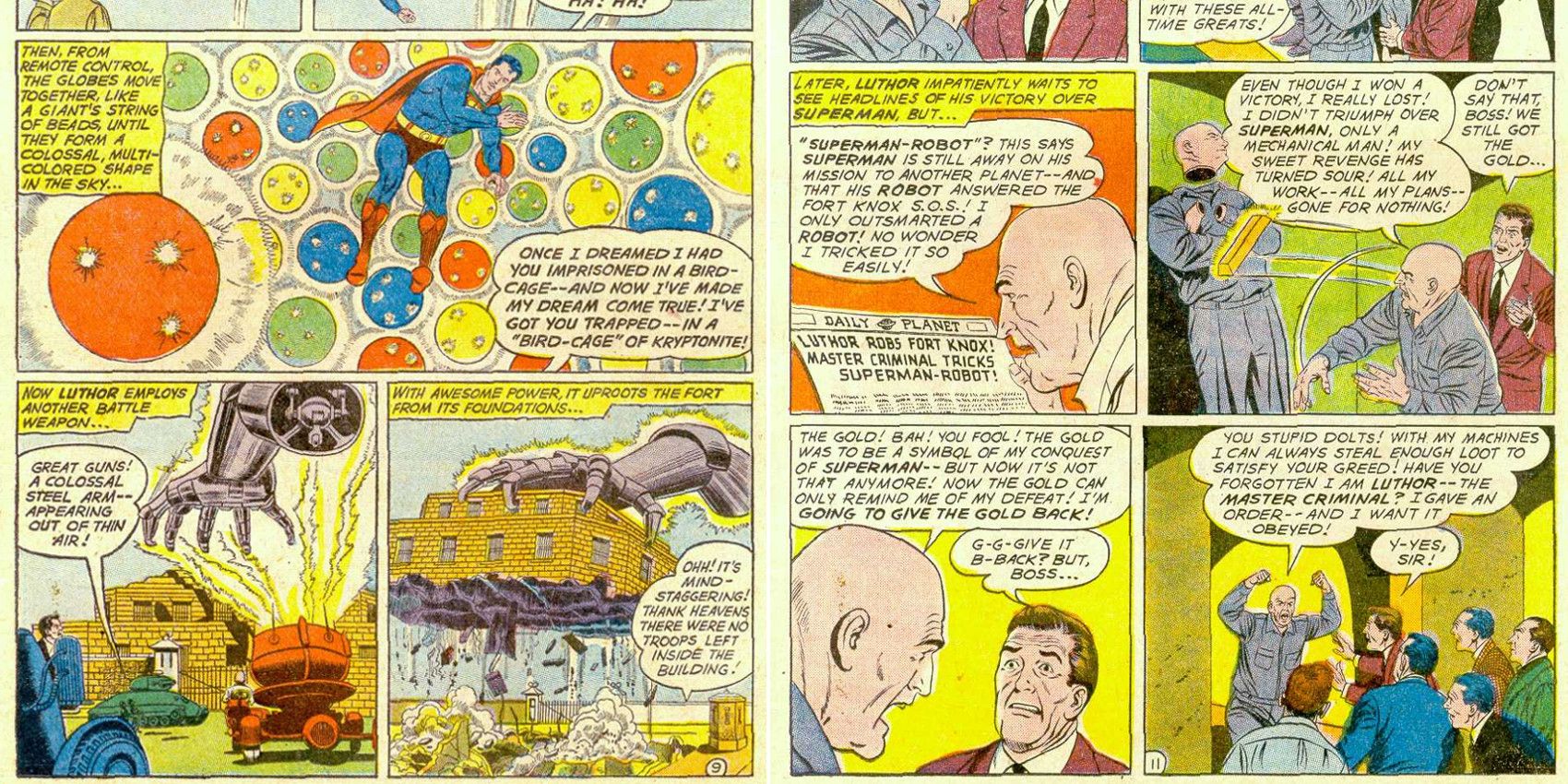 Lex Luthor robs Fort Knox