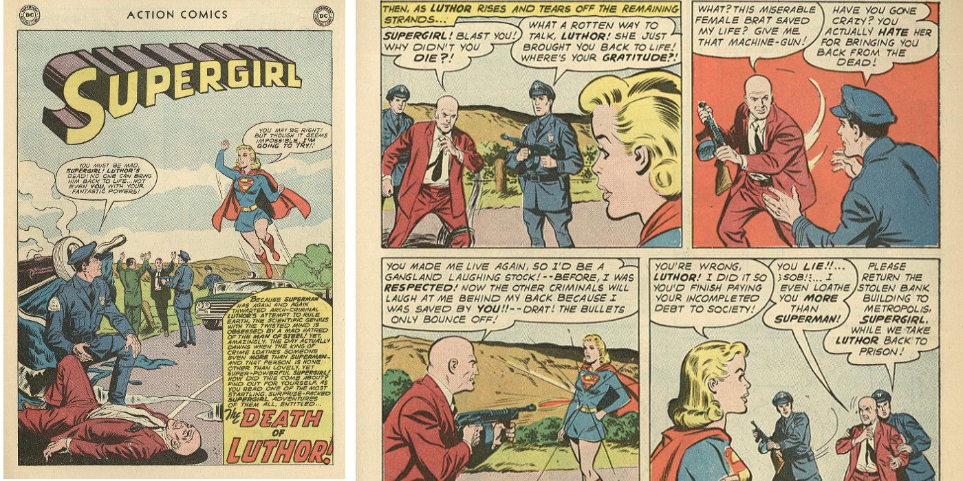 Lex Luthor shoots Supergirl