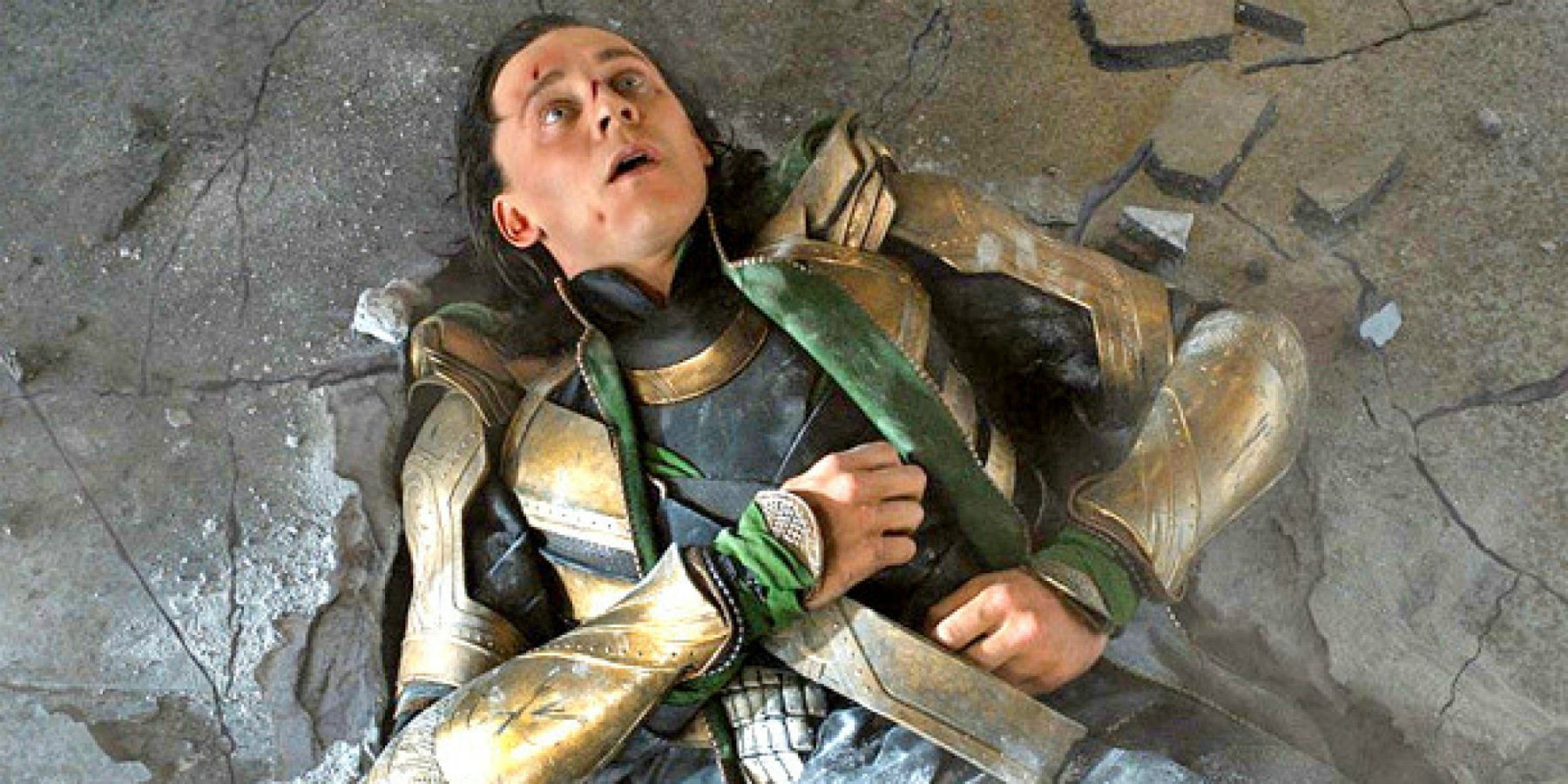 Loki after getting beaten up by the Hulk