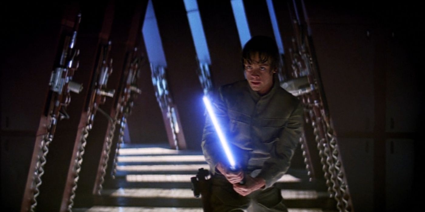 Luke dueling Vader