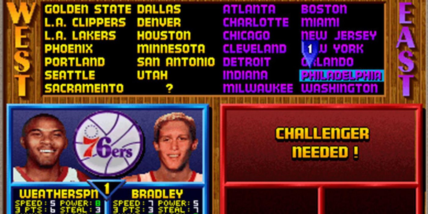 NBA Jam Arcade Team Select