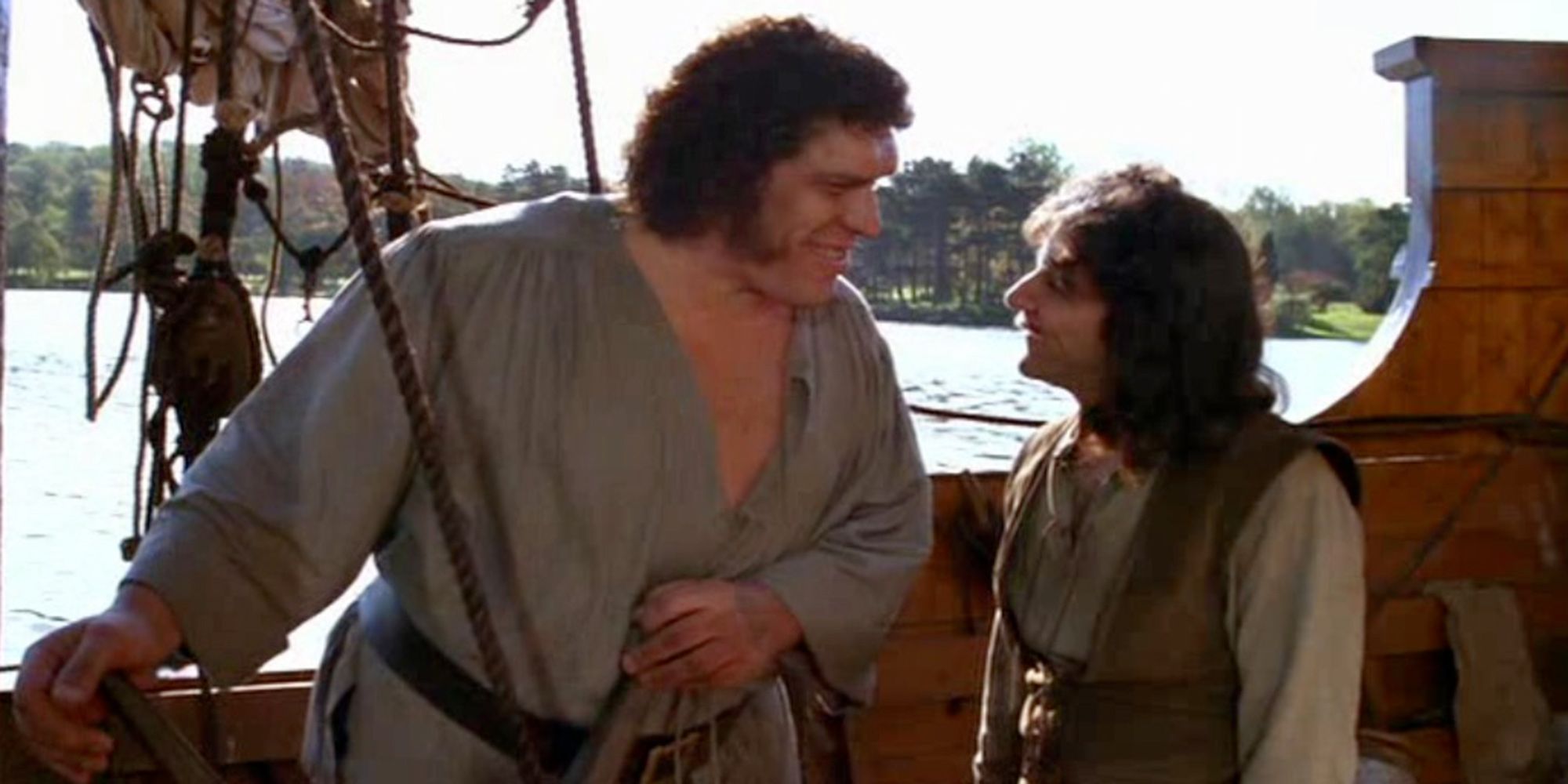 Andre the Giant and Mandy Patinkin in The Princess Bride