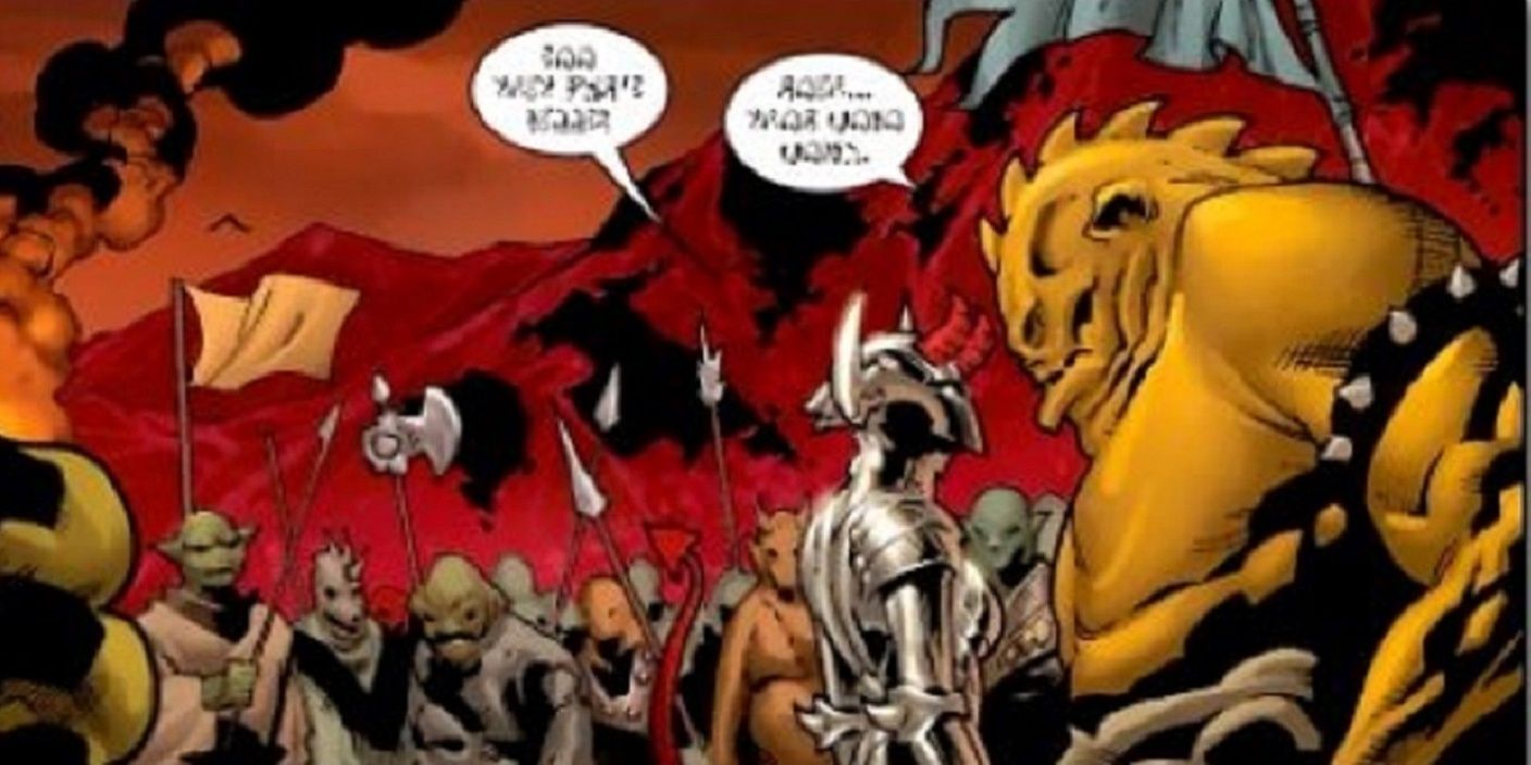 Queen of Hell Discussing Balls in New Mutants 17