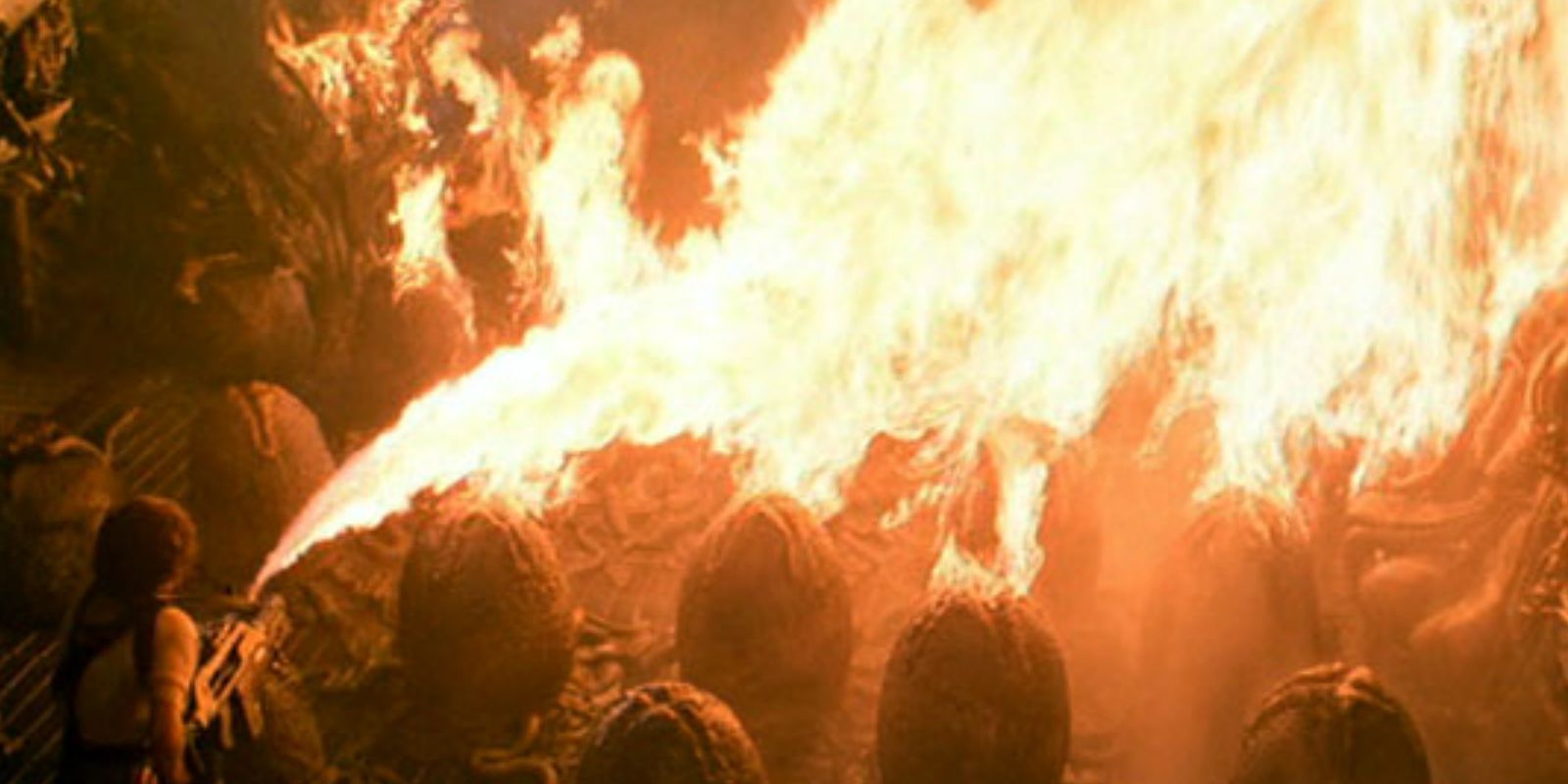 Ripley burning the xenomorph eggs in Aliens