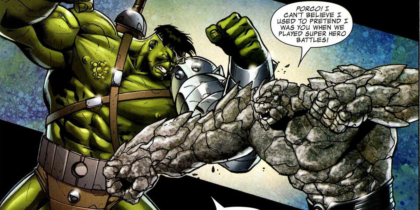 Rockslide fighting the Hulk