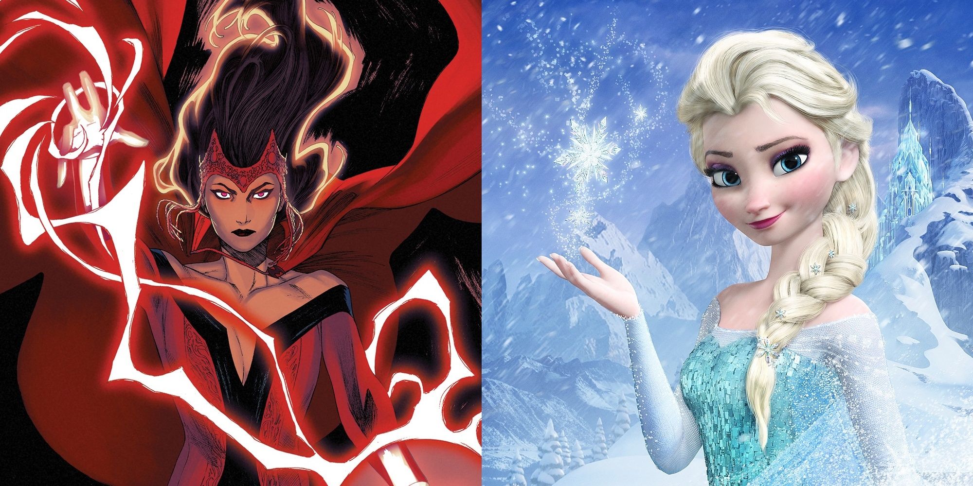 Scarlet Witch and Elsa