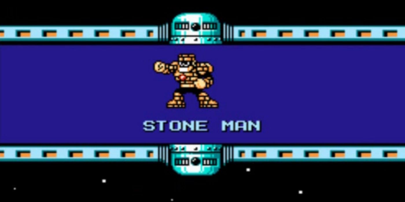 Stone Man Stage Select Screen Mega Man 5