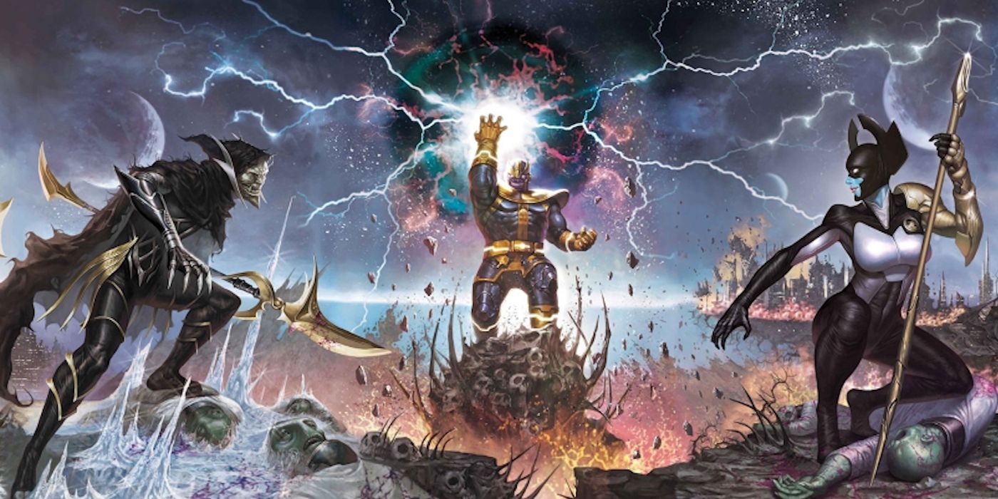Thanos with infinity gauntlet