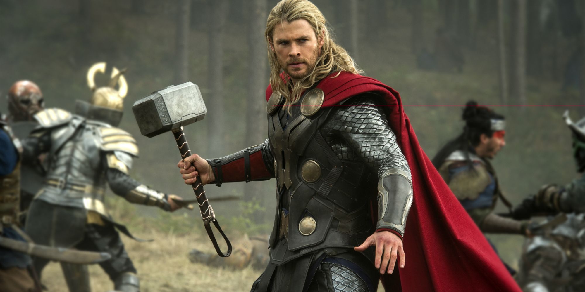 Thor with Mjolnir in combat