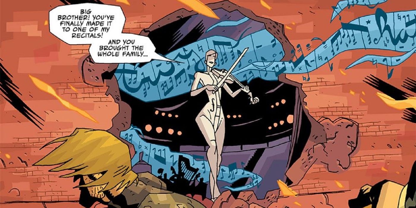 A character uses The White Violin in the Umbrella Academy comics