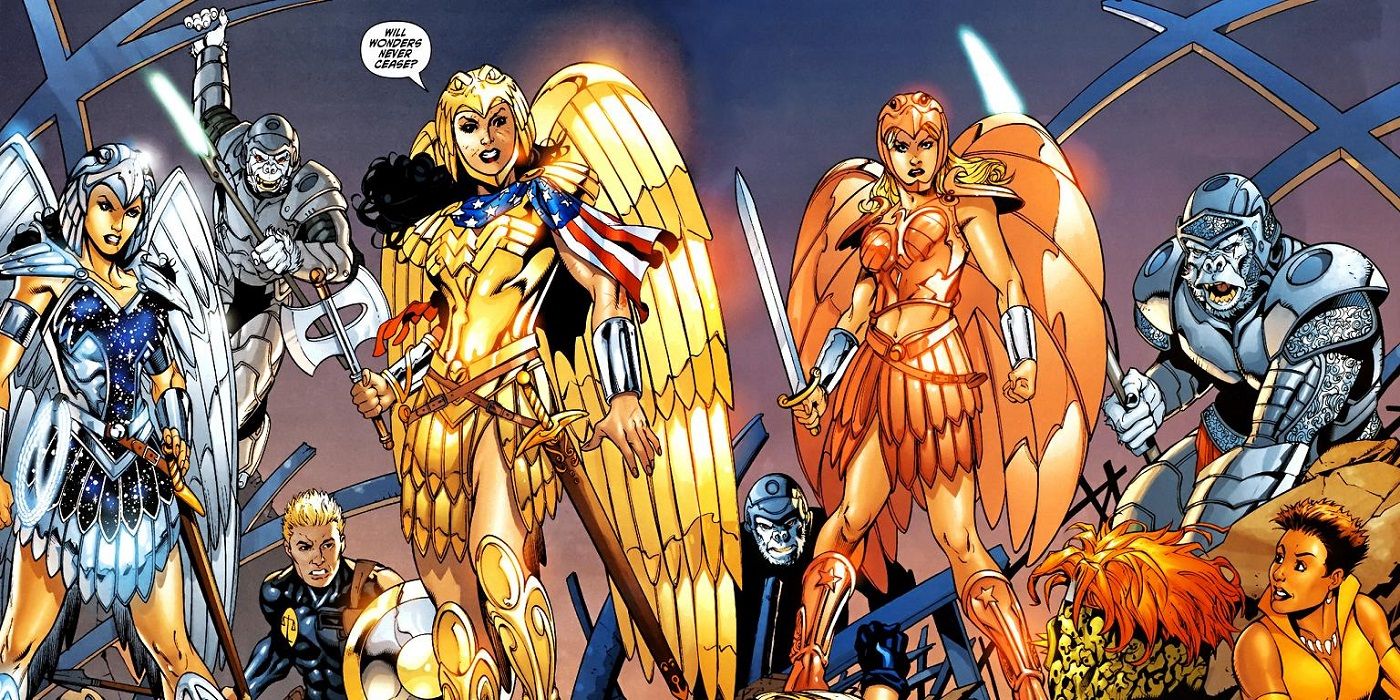 Wonder Woman golden eagle golden chicken armor