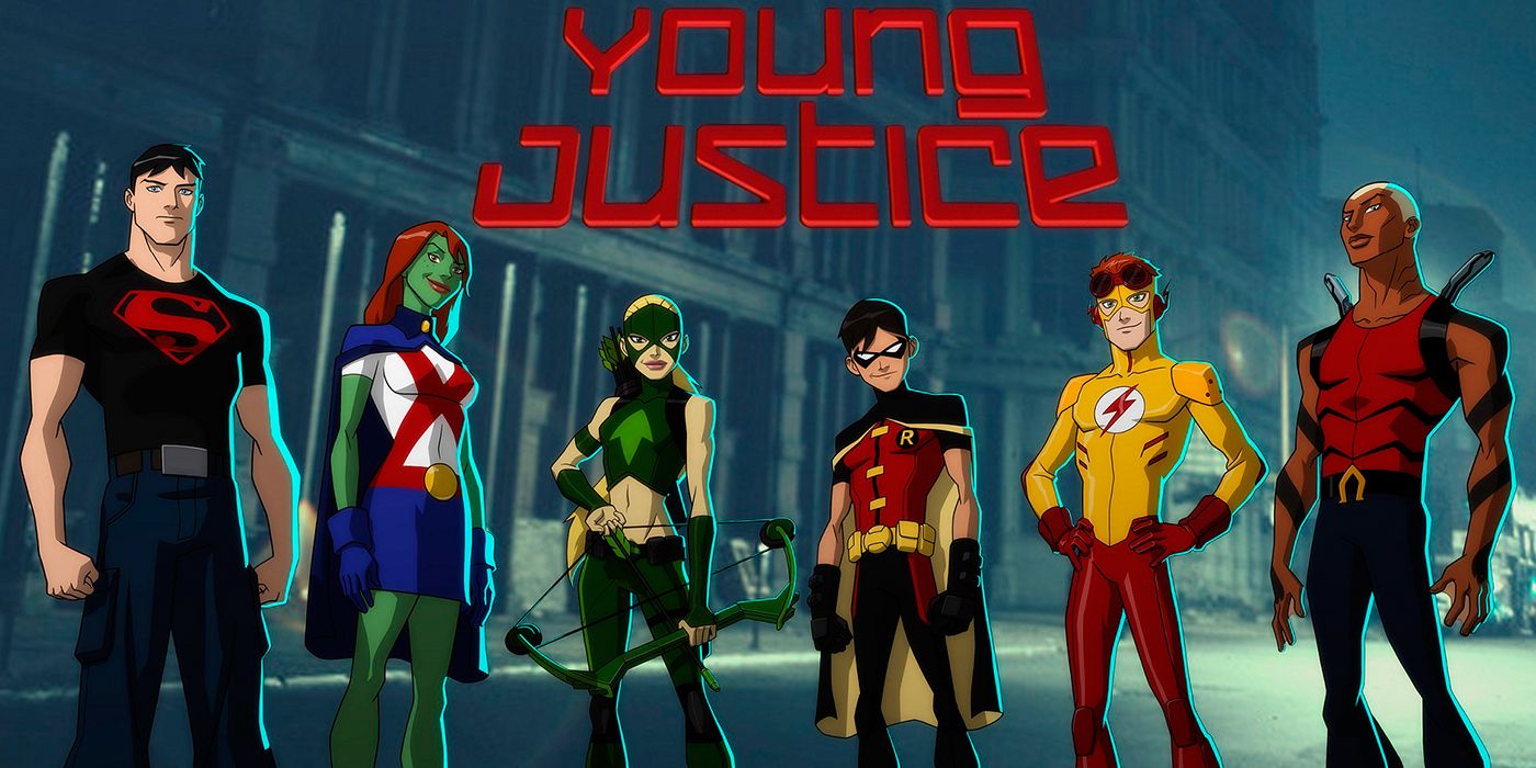 Young Justice title card