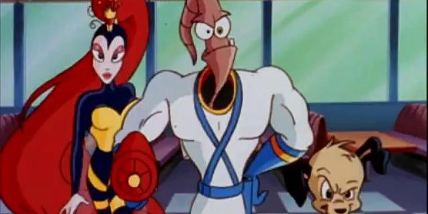 An image from the Earthworm Jim cartoon.