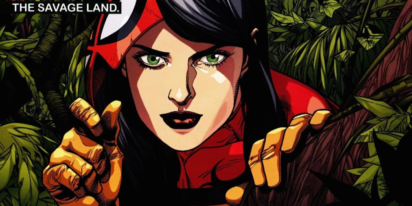 Queen Veranke of the Skrulls disguised as Spider-Woman in Marvel Comics