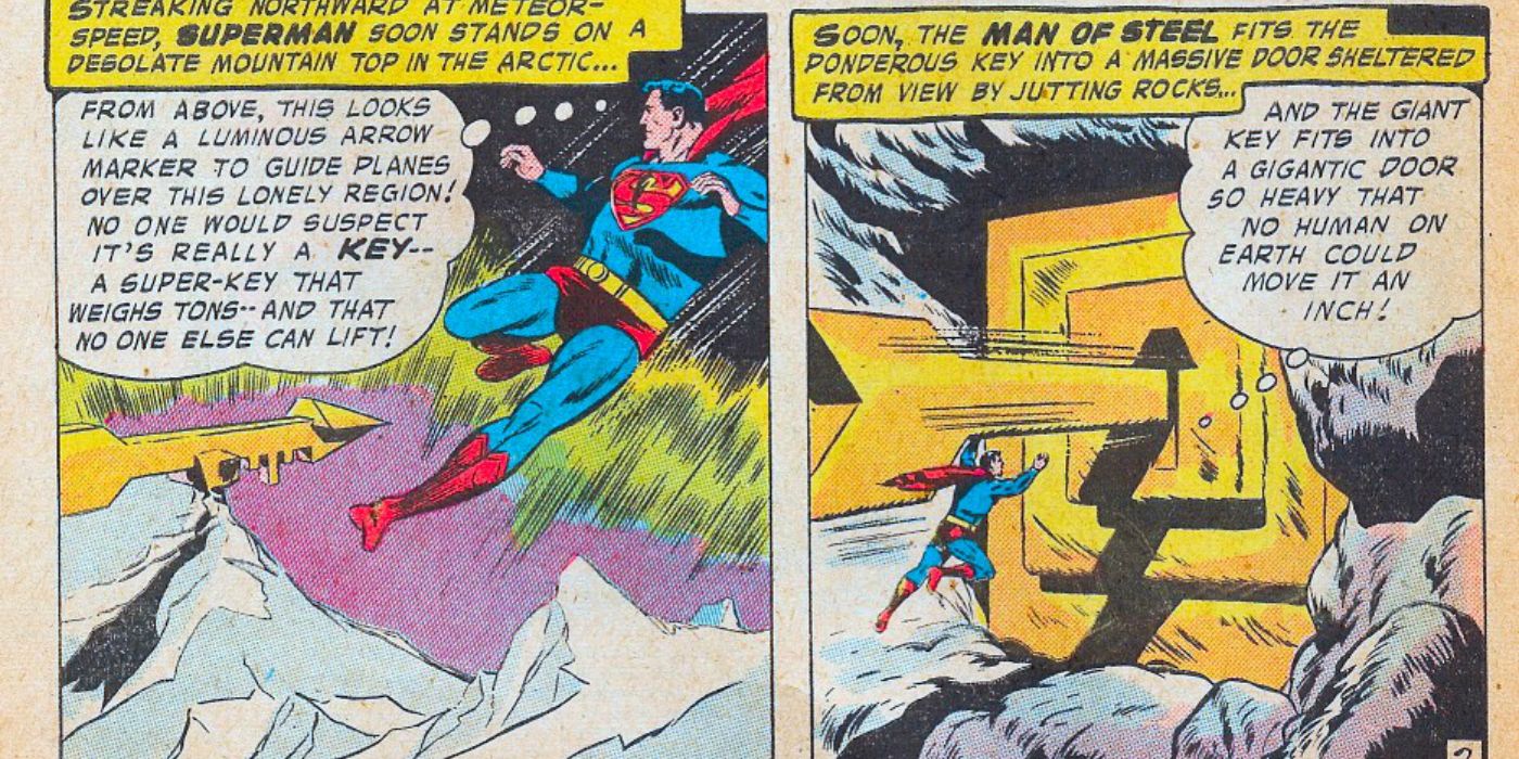 Superman at the Fortress of Solitude