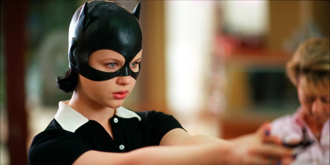 Enid wearing a cat mask in Ghost World