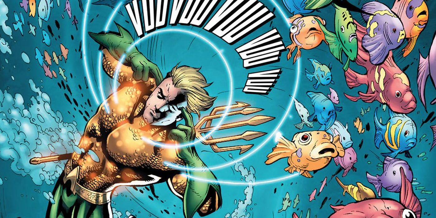 Aquaman summons fish