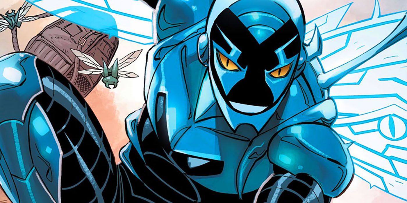 Jaime Reyes as the alien-armored Blue Beetle in DC Comics